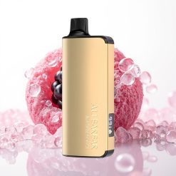 Alibarbar Ingot 9000 Puffs Vape Descansável Blackberry Ice 22ml 2350mAh LED