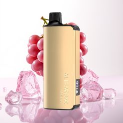 Alibarbar Ingot 9000 Puffs Vape Descansável Uva Gelada 22ml 2350mAh LED