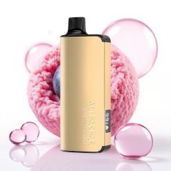 Alibarbar Ingot 9000 Puffs Vape Descarga Azul 22ml 2350mAh LED Não Recarregável