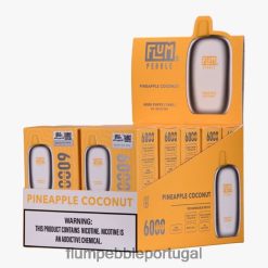 FLUM PEBBLE Flavors - FLUM PEBBLES 6.000 baforadas 10 pacotes H682F066 coco abacaxi