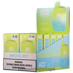 FLUM PEBBLE Flavors - FLUM PEBBLES 6.000 baforadas 10 pacotes H682F06 Ártico gelado