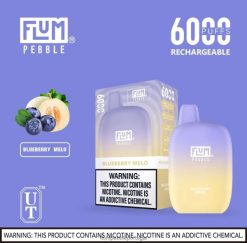 FLUM PEBBLE Flavors - FLUM PEBBLES 6.000 baforadas H682F016 melão de mirtilo