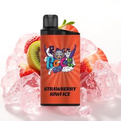 IGET Bar 3500 Puffs Vape Descansável Morango Kiwi Gelo, 1400 mAh, 1.2 Ohm Mesh