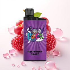IGET Bar 3500 Puffs Vape Descartável Framboesa Uva, 1400 mAh, Bobina Mesh 1.2 Ohm