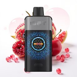 IGET ONE 12000 Puffs Descartável com Tela Colorida Curva, Sabor Amora Cereja Romã, 2700 mAh, 0.6 ohm Dual Mesh