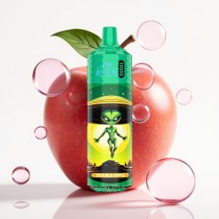 JNR Alien 10000 Puffs Maçã Dupla - 850mAh, 20ml, Tipo-C, LED RGB, Design Esportivo