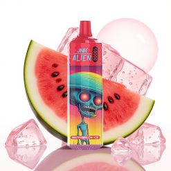 JNR Alien 10000 Puffs Recarregável Tipo-C 20ml Sabor Melancia Gelo LED RGB