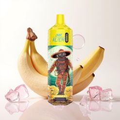 JNR Alien 10000 Puffs Vape Banana Ice com Bateria 850mAh, 20ml e LED RGB