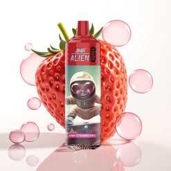 JNR Alien 10000 Puffs Vape Descartável Kiwi Morango com 850mAh, 20ml e RGB