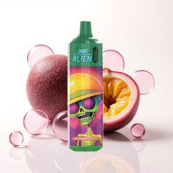 JNR Alien 10000 Puffs Vape Descartável Maracujá – 850mAh, 20ml, Tipo-C, LED RGB