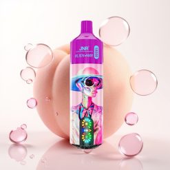 JNR Alien Max 18000 Puffs Display LED Duplo Mesh 28ml Pêssego Branco Razz