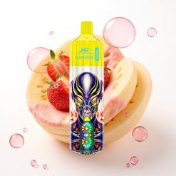 JNR Alien Max 18000 Puffs Dispositivo Morango Banana com LED, Dual Mesh e Type-C