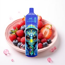 JNR Alien Max 18000 Puffs Vaporizador Descartável Frutas Vermelhas com Display LED Inteligente, Dual Mesh Coil e 28ml
