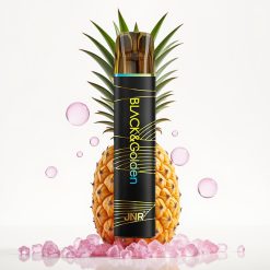 JNR Black&Golden 800 Puffs 2ml 550mAh TPD Sabor Abacaxi Gelo Descartável