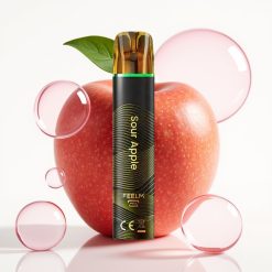 JNR Black&Golden 800 Puffs 2ml Maçã Verde Descartável com 2% Nicotina e Certificação TPD