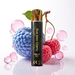 JNR Black&Golden 800 Puffs 550mAh 2ml TPD Sabor Cereja Blue Razz Sem Recarga