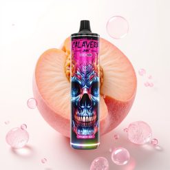 JNR Calavera 11000 Puffs Recarregável Type-C 850mAh 21ml 1.0ohm Peach Ice