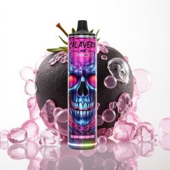 JNR Calavera 11000 Puffs Recarregável USB Type-C 21ml Gelo Dragão Negro 0%/2%/5% Nicotina