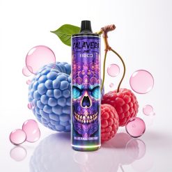 JNR Calavera 11000 Puffs Rechargeável Tipo-C 21ml Blue Razz Cereja