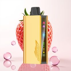 JNR Cruiser 12000 Puffs Vape Descartável Sem Recarga Sabor Morango Chupa Chups com Bateria 3500mAh e Tela Animação