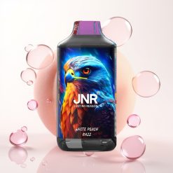 JNR Falcon 16000 Puffs Vape Pêssego Branco Razz Dual Mesh 22ml LED