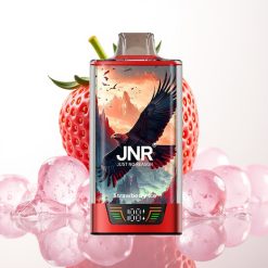 JNR Falcon Pro 28000 Vape Descartável Morango Gelo 30ml 5% Nicotina Dual Mesh USB-C
