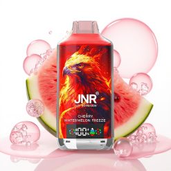 JNR Falcon X 18000 Puffs Vaporizador Descartável Cereja Melancia Gelada, 24ml, Dual Mesh Coil, Tela Digital