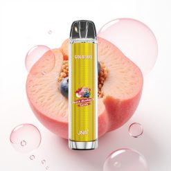 JNR Gold380 6000 Puffs 1500mAh 13ml Disposable Vape Pêssego Mirtilo