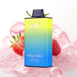 JNR Mega Box 25000 Puffs Recarregável Tipo-C Sabor Morango Framboesa Gelo