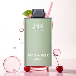 JNR Mega Box 25000 Puffs Recarregável Type-C Sabor Cereja-Cola Fizzy 30ml 850mAh