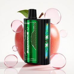 JNR Radiance 31000 Puffs Recarregável DUPLA MAÇÃ Tela Animada Dual Mesh 28ml