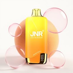 JNR Rainbow 10500 Puffs Disposable Vape Manga Pêssego 18ml 600mAh USB-C