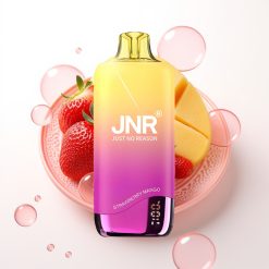 JNR Rainbow 10500 Puffs Disposable Vape Morango Manga com Bateria 600mAh e 18ml