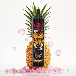 JNR Wolf Niplo 10000 Puffs 1.0 Ohm 650mAh 20ml 0%/2%/5% Tipo-C Abacaxi Gelo