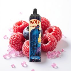 JNR Wolf Niplo 10000 Puffs 1.0 Ohm 650mAh 20ml 0%/2%/5% Type-C Mirtilo Framboesa Azeda