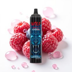 JNR Wolf Niplo 10000 Puffs 20ml Mirtilo Cereja Cranberry 1.0 Ohm 650mAh Type-C