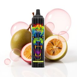 JNR Wolf Niplo 10000 Puffs Disposable Vape Maracujá Kiwi Goiaba - 20ml, 650mAh, 1.0 Ohm, Type-C