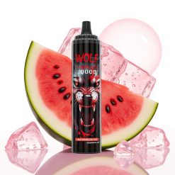 JNR Wolf Niplo 10000 Puffs Recarregável 20ml Melancia Gelada Mesh 1.0 Ohm