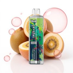 UWIN Crystal 10000 Puffs Dispositivo de Vapor Descartável Kiwi Maracujá Goiaba Nicotina 0%-5% 18ml RGB