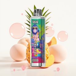 UWIN Crystal 10000 Puffs Dispositivo Vape Pêssego Manga Abacaxi 18ml 5% RGB