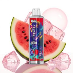 UWIN Crystal 10000 Puffs Recarregável com Gelo de Melancia, 18ml, RGB, 0.8 Ohm