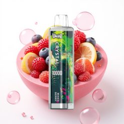 UWIN Crystal 10000 Puffs Vape Descarga Única Frutas Silvestres 18ml 0-5% Nicotina RGB