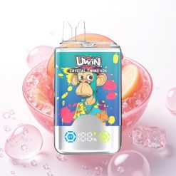 UWIN Crystal Twins 40000 Puffs Duplo Sabor Mirtilo Gelado Pêssego Gelado Verão Recarregável 850mAh 32ml