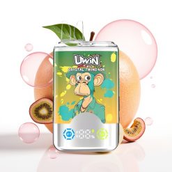 UWIN Crystal Twins 40000 Puffs Sabor Kiwi Maracujá Goiaba Duas Maçãs - 32ml, 0.6 Ohm, Bateria 850mAh, Recarregável
