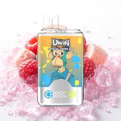 UWIN Crystal Twins 40000 Puffs Sabor Mirtilo Framboesa Cereja Gelo, 32ml, 850mAh, Tipo-C