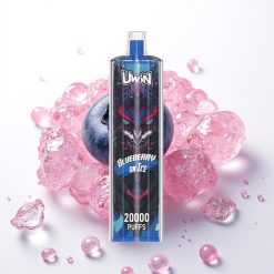 Uwin Shisha Hookah Crystal 20000 Puffs 22ml Mirtilo no Gelo 0%-5% Nic Mesh Coil Type-C