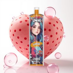 Uwin Shisha Hookah Crystal 20000 Puffs Amor 66 22ml 0%-5% Nicotina Bateria 650mAh Tipo-C Bobina Mesh