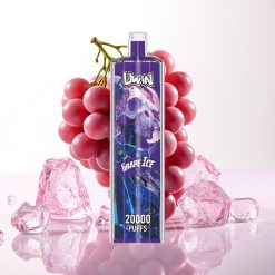 Uwin Shisha Hookah Crystal 20000 Puffs Gelo de Uva 22ml 650mAh Type-C Mesh Coil