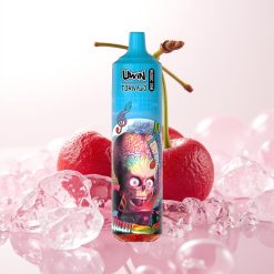 Uwin Tornado 35K Music Descartável 600mAh Tipo-C Cherry Gelo