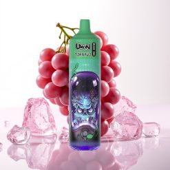 Uwin Tornado 35K Music Vape Descartável 35.000 tragadas Bateria 600mAh Tipo-C Uva Gelada
